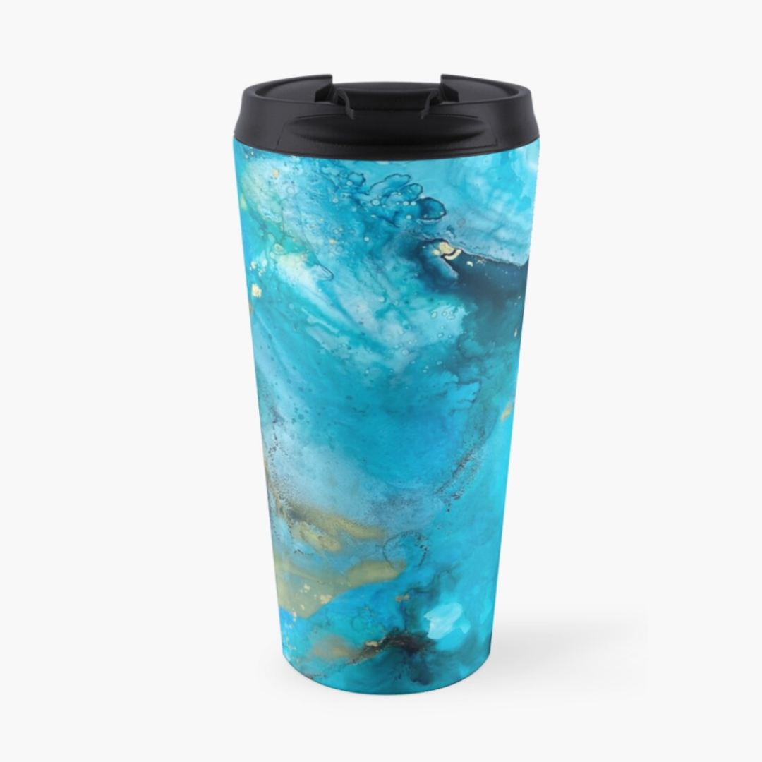 Into The Ocean Travel Mug